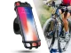 Silikoninis dviračio ir motociklo telefono laikiklis (4\"-6.5\")