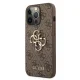 Guess 4G Big Metal Logo dėklas iPhone 13 Pro Max, rudas