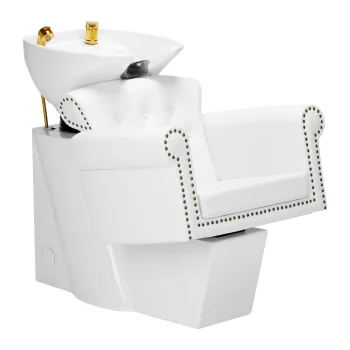 Gabbiano Berlin Hairdressing Washbasin, White-Gold