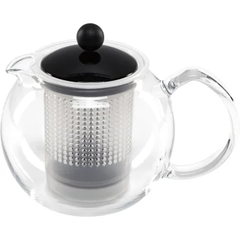 Bodum ASSAM arbatinukas su plastikiniu filtru, 0.5L, juodas