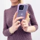 Kingxbar Plain Series dėklas telefonui iPhone 13 Pro, violetinis
