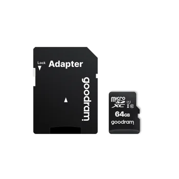 Goodram 64GB microSDXC Class 10 UHS-I atminties kortelė su adapteriu