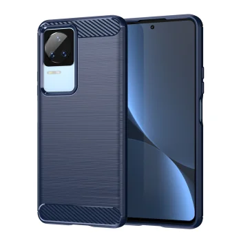 Dėklas Xiaomi Poco F4 5G Carbon Case, mėlynas