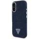 Guess Denim Triangle Logo MagSafe dėklas telefonui iPhone 16, mėlynas