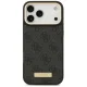 Guess 4G Logo Plate MagSafe dėklas, skirtas iPhone 17 Pro Max, juodas