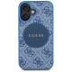 Guess 4G Circle Classic Logo MagSafe dėklas, skirtas iPhone 16, mėlynas