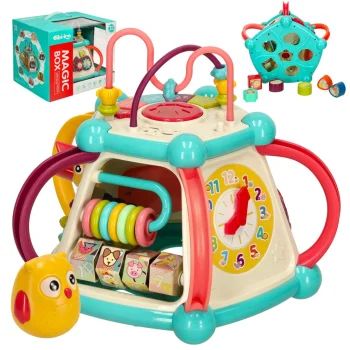 Bibi-inn 7-in-1 Interactive Activity Cube with Feed the Bird Game