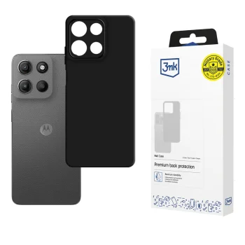 3mk Matt Case dėklas Motorola Moto G15 / G15 Power, matinė juoda