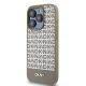 DKNY Leather Printed Pattern dėklas, skirtas iPhone 15 Pro, ruda (MagSafe)