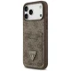 Guess 4G nauble Card Triangle case for iPhone 18 Pro Max and 17 Pro Max, brown