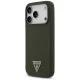 Guess Silicone Triangle Logo MagSafe Phone Case Cover iPhone 17 Pro - Green