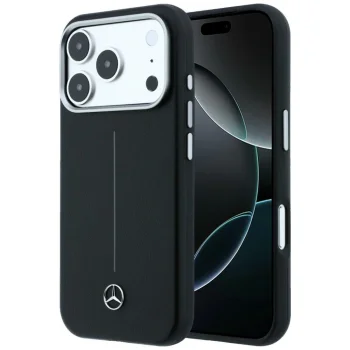 Mercedes-Benz dėklas iPhone 17 Pro Max telefonui, juodas