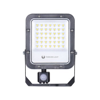 LED Floodlight with Motion Sensor PROXIM+ 30W 4500lm 6500K IP65, black