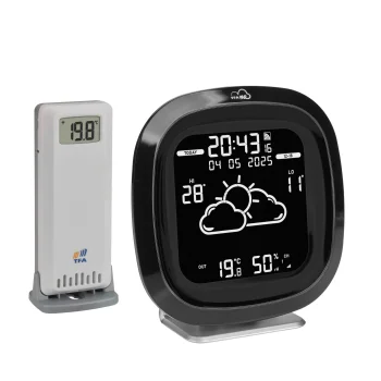 TFA 35.8102.01 išmanioji „WiFi“ meteorologinė stotelė, juoda