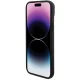 BMW dėklas iPhone 15 Plus telefonui Leather Stamp Tricolor, juodas