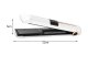 Wireless Ceramic Hair Straightener 2in1 with LCD and Power Bank Function, White