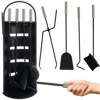 Kaminer 25971 metalinis židinio įrankių rinkinys, 5-in-1