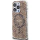 Guess IML GCube MagSafe dėklas, skirtas iPhone 15 Pro, rudas
