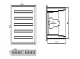 Paskirstymo skydelis TIBOX 585x900x115mm, 5x24 moduliai, IP54, virštinkinis