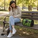 Green Carrier Bag for Cats and Small Dogs (37x22.5x18 cm)