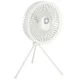 Wireless Desk Fan with Remote Control and LED Light, 18cm, White