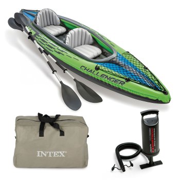 Pripučiama dvivietė baidarė INTEX Challenger K2 (68306)