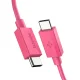 USB-C į USB-C laidas Spigen Essential EB6015CC 60W 100 cm, rožinis