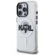 Karl Lagerfeld IML Karl Sketch Logo MagSafe Case for iPhone 16 Pro Max, Clear