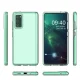 Spring Case skaidrus telefono dėklas Samsung Galaxy A02s EU su juodu rėmeliu
