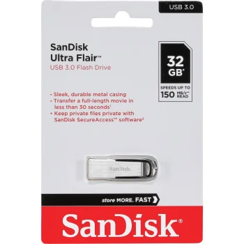 USB atmintinė SanDisk Ultra Flair 32 GB USB 3.0 150 MB/s