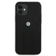 BMW iPhone 12 mini dėklas Curve Perforate, juodas