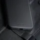 Dėklas „3mk Hardy Silky Leather MagCase“, skirtas „iPhone 16“, juodas