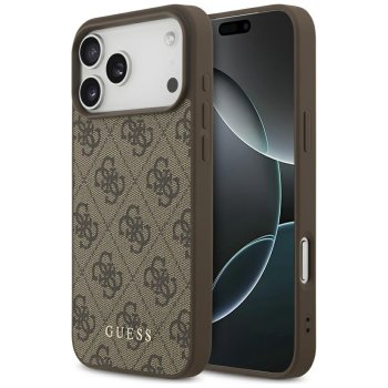Guess dėklas iPhone 17 Pro Max telefonui 4G Classic, rudas