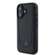 Mercedes dėklas iPhone 16 telefonui Leather Urban, juodas
