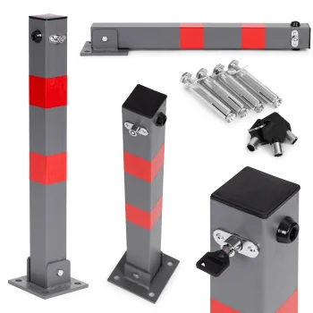 Užlenkiamas Multistore automobilių stovėjimo barjeras, 60 cm, su raktu