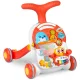 Ricokids 2-in-1 Baby Activity Walker and Learning Table RK-810, white-red