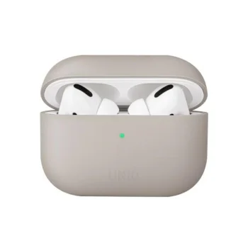 Uniq Lino silikoninis dėklas AirPods Pro įkrovimo dėklui, smėlio spalvos