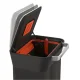 Šiukšliadėžė su presu Joseph Joseph Titan 30L, juoda