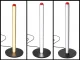 Black LED Desk Lamp with 3 Light Colors and Brightness Control, 25 cm