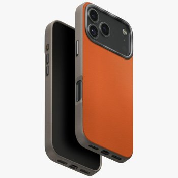 Uniq Lyden DS dėklas skirtas iPhone 17 Pro, oranžinis-pilkas