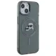 Karl Lagerfeld dėklas iPhone 15 telefonui, MagSafe IML Metal KC Heads, juodas