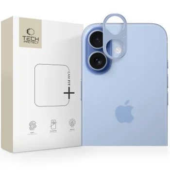 Tech-Protect Camalloy Fit+ kameros apsauginis stiklas iPhone 17 - mėlynas
