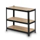 Humberg HR-813 Metal Storage Shelving Unit 180x90x40 cm, Black