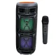 Belaidė Bluetooth kolonėlė ABS-8208 su mikrofonu ir LED, 40W, juoda
