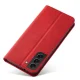Atverčiamas dėklas Magnet Fancy Case skirtas Samsung Galaxy S23+ su stovu ir pinigine, raudonas