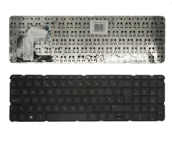 HP Touchsmart 15-b nešiojamojo kompiuterio klaviatūra, juoda (UK)