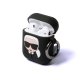 Karl Lagerfeld Silicone Ikonik Case for AirPods 1/2 Black
