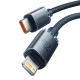 USB-C to Lightning Cable Baseus Crystal Shine 20W 2m Black