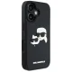 Karl Lagerfeld 3D Rubber Double Heads dėklas, skirtas Apple iPhone 16, juodas