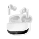 BWOO BW40 belaidės Bluetooth TWS ausinės su ANC ir LED ekranu, baltos